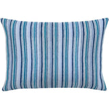 Espy Azul Handmade Outdoor Pillow-Outdoor Pillows-Earnest Collection-20"x13" Lumbar-LOOMLAN