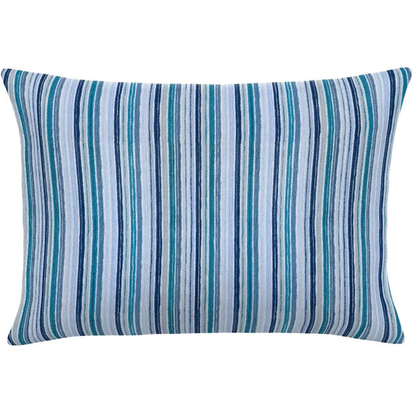 Espy Azul Handmade Outdoor Pillow-Outdoor Pillows-Earnest Collection-20"x13" Lumbar-LOOMLAN