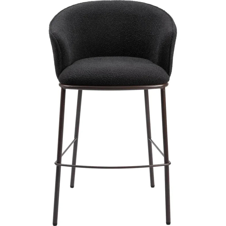 Essen Barstool Black & Bronze - LOOMLAN - Zuo Modern - Bar Stools