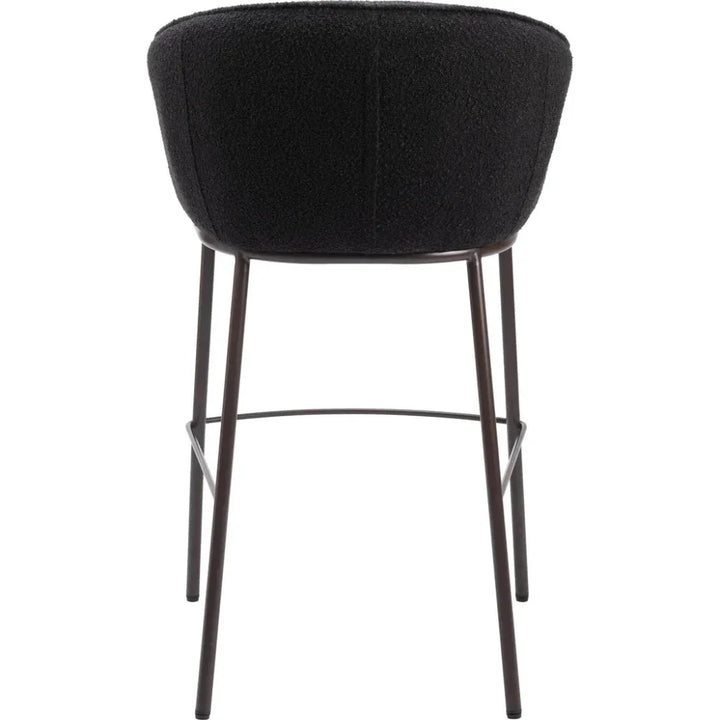 Essen Barstool Black & Bronze - LOOMLAN - Zuo Modern - Bar Stools