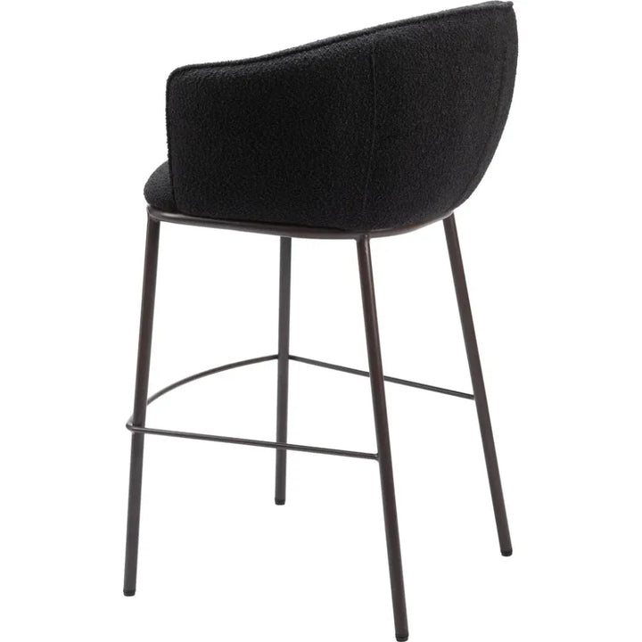 Essen Barstool Black & Bronze - LOOMLAN - Zuo Modern - Bar Stools