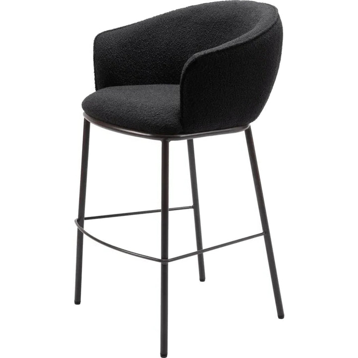 Essen Barstool Black & Bronze - LOOMLAN - Zuo Modern - Bar Stools