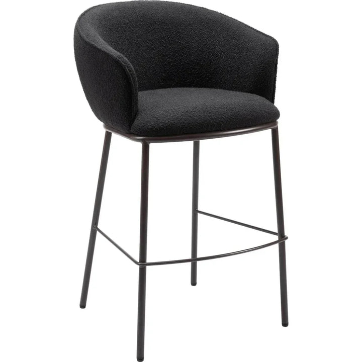 Essen Barstool Black & Bronze - LOOMLAN - Zuo Modern - Bar Stools