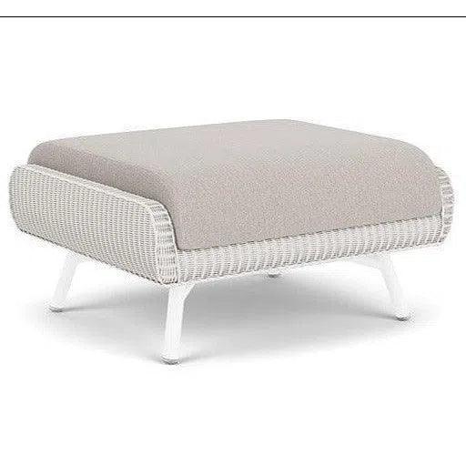 Essence Ottoman All Weather Wicker Furniture-Outdoor Ottomans-Lloyd Flanders-LOOMLAN