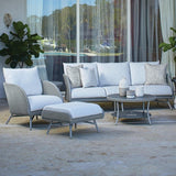 Essence Outdoor Furniture Sunbrella Replacement Cushions for Ottoman Replacement Cushions LOOMLAN By Lloyd Flanders
