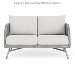 Essence Outdoor Wicker Loveseat & Chair Set Tables