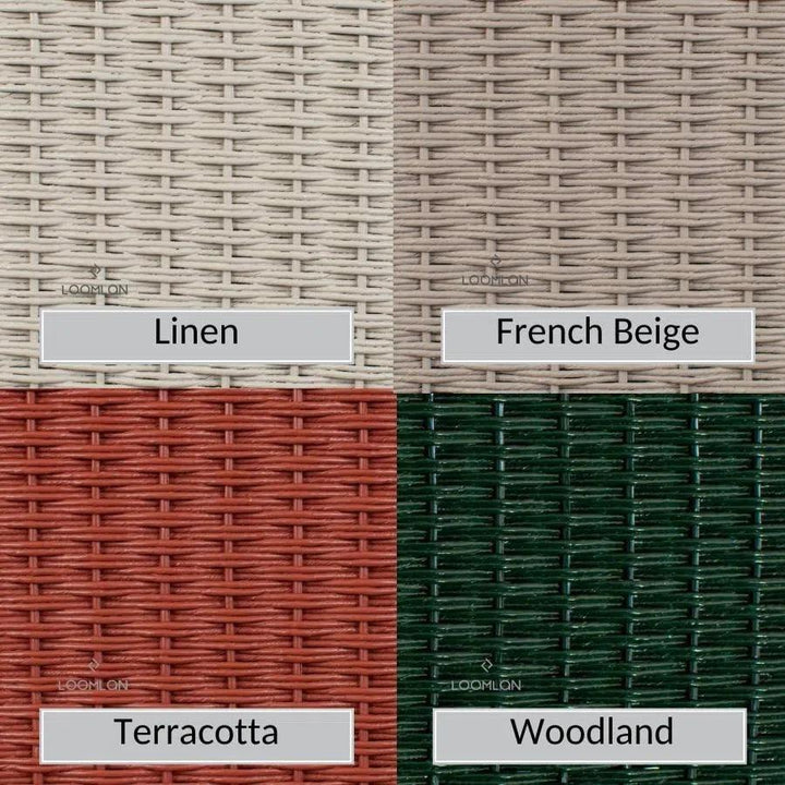 Essence Outdoor Wicker Loveseat & Chair Set Tables-Outdoor Lounge Sets-Lloyd Flanders-LOOMLAN