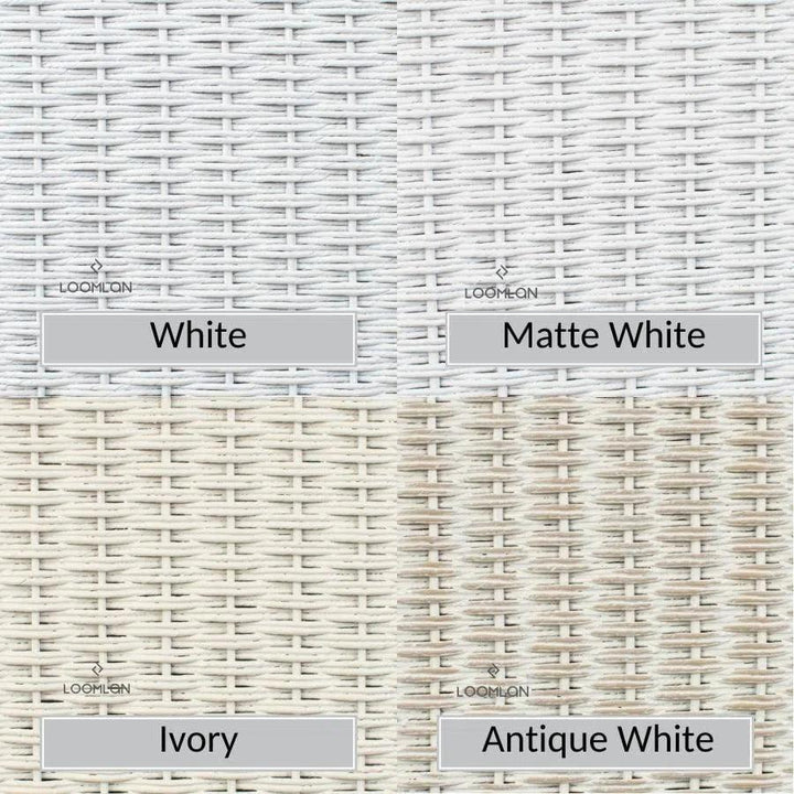 Essence Outdoor Wicker Loveseat & Chair Set Tables-Outdoor Lounge Sets-Lloyd Flanders-LOOMLAN