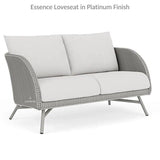 Essence Outdoor Wicker Loveseat & Chair Set Tables