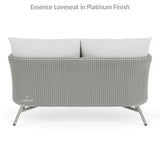 Essence Outdoor Wicker Loveseat & Chair Set Tables