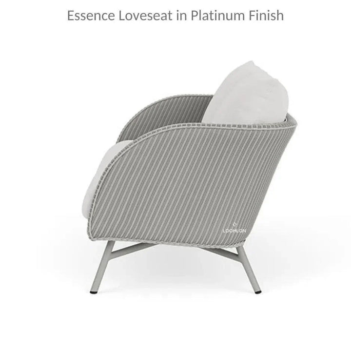 Essence Outdoor Wicker Loveseat & Chair Set Tables-Outdoor Lounge Sets-Lloyd Flanders-LOOMLAN