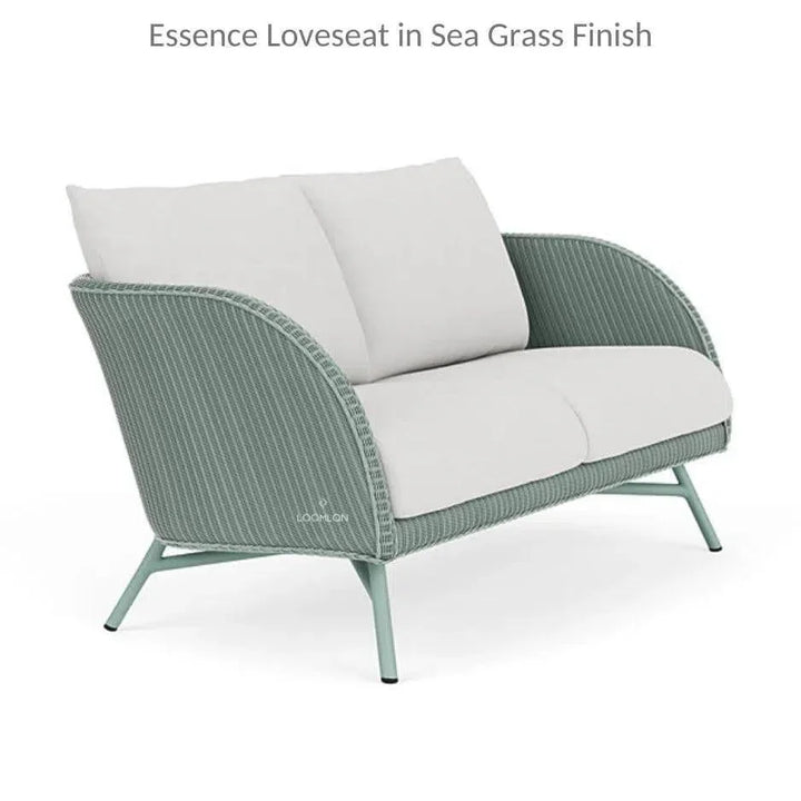Essence Outdoor Wicker Loveseat & Chair Set Tables-Outdoor Lounge Sets-Lloyd Flanders-LOOMLAN