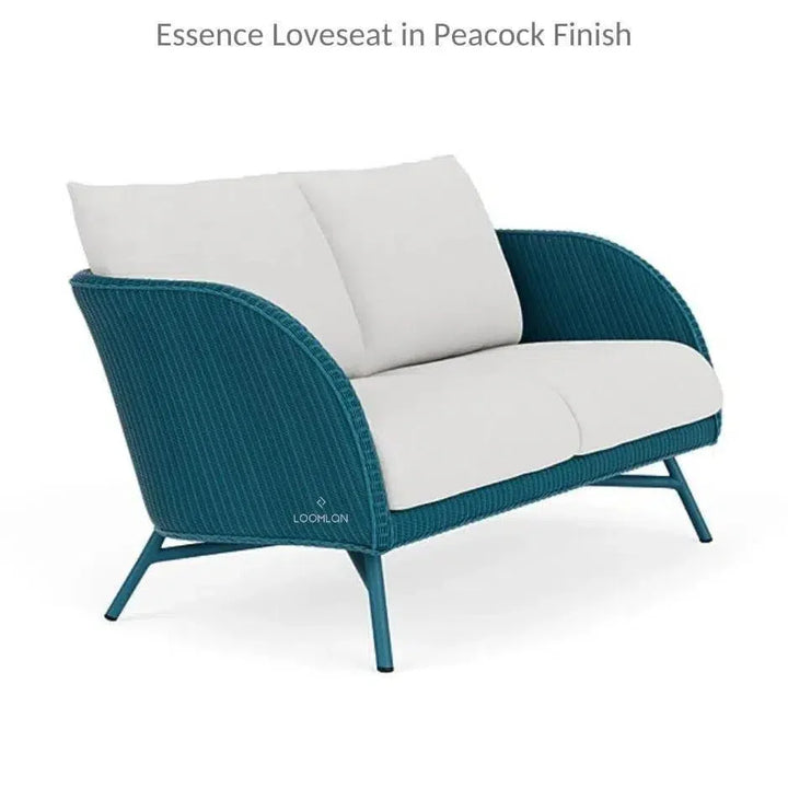 Essence Outdoor Wicker Loveseat & Chair Set Tables-Outdoor Lounge Sets-Lloyd Flanders-LOOMLAN