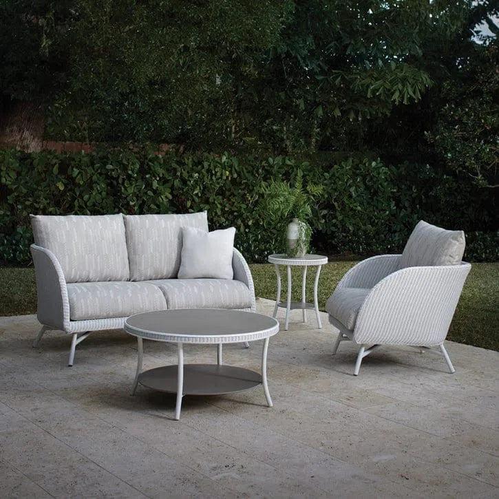 Essence Outdoor Wicker Loveseat & Chair Set Tables