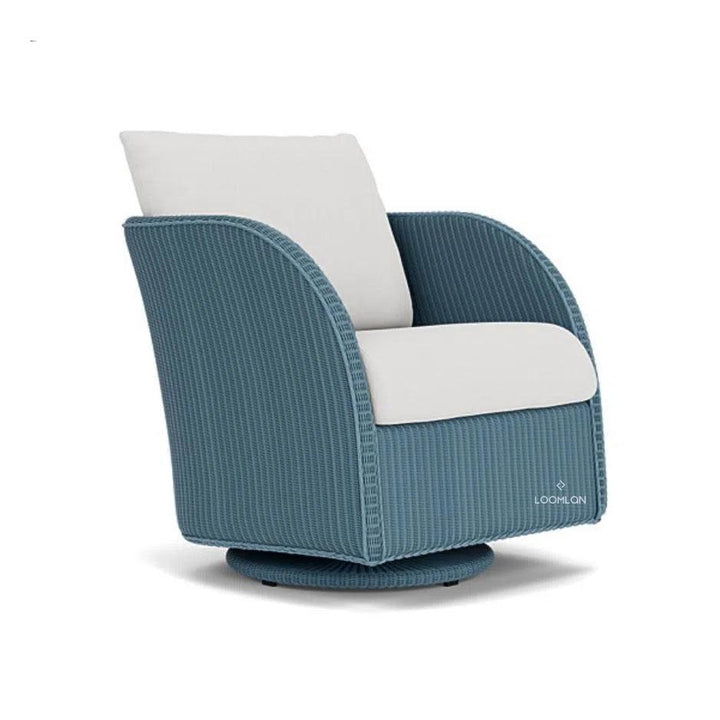 Essence Swivel Glider Lounge Chair Wicker Furniture-Outdoor Lounge Chairs-Lloyd Flanders-LOOMLAN