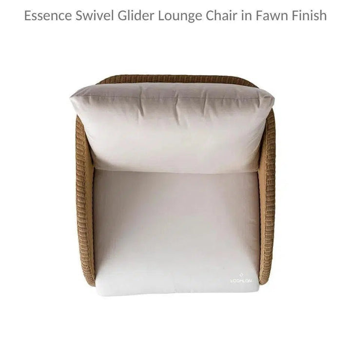Essence Swivel Glider Lounge Chair Wicker Furniture-Outdoor Lounge Chairs-Lloyd Flanders-LOOMLAN