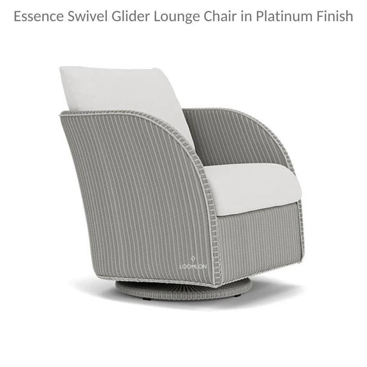 Essence Swivel Glider Lounge Chair Wicker Furniture-Outdoor Lounge Chairs-Lloyd Flanders-LOOMLAN