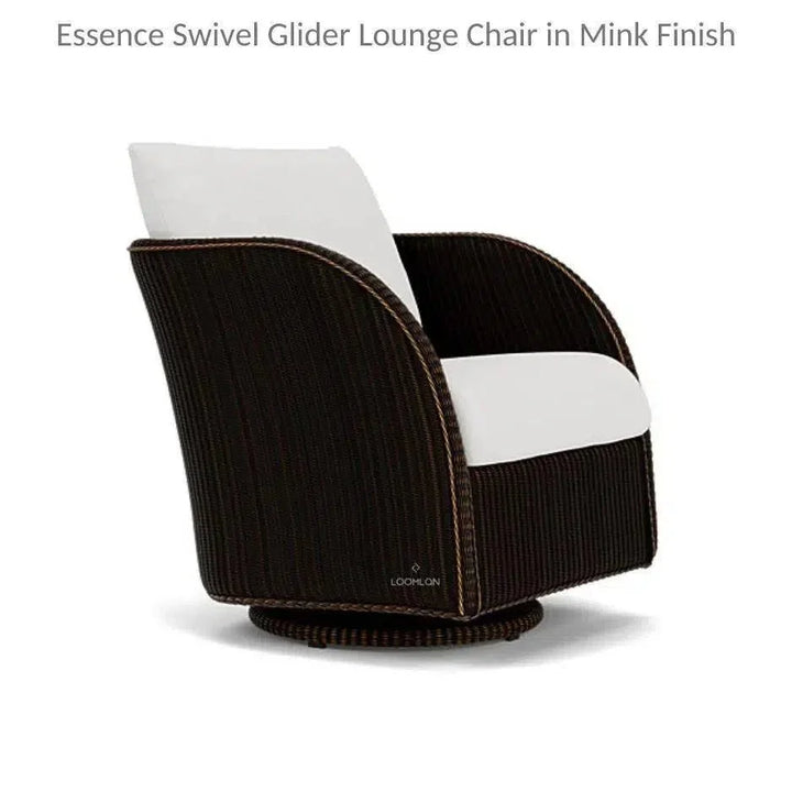 Essence Swivel Glider Lounge Chair Wicker Furniture-Outdoor Lounge Chairs-Lloyd Flanders-LOOMLAN