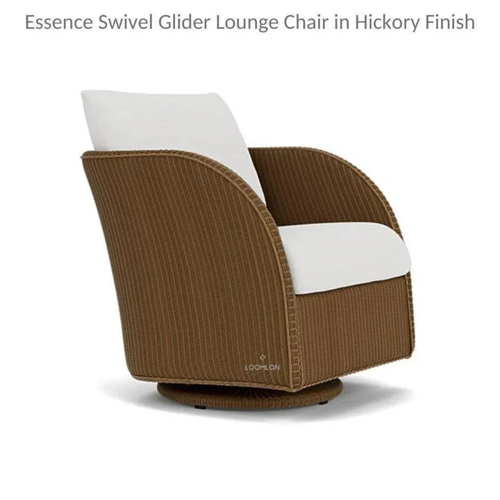 Essence Swivel Glider Lounge Chair Wicker Furniture-Outdoor Lounge Chairs-Lloyd Flanders-LOOMLAN