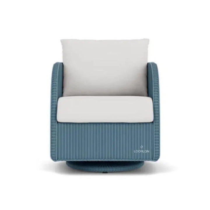 Essence Swivel Glider Lounge Chair Wicker Furniture-Outdoor Lounge Chairs-Lloyd Flanders-LOOMLAN