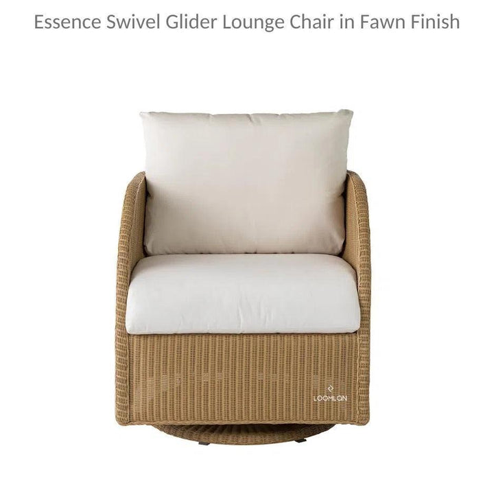 Essence Swivel Glider Lounge Chair Wicker Furniture-Outdoor Lounge Chairs-Lloyd Flanders-LOOMLAN