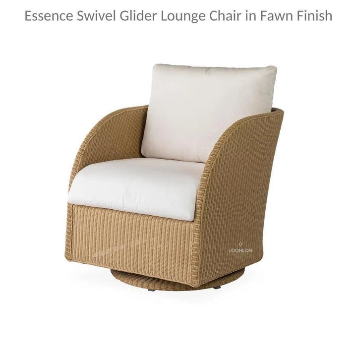 Essence Swivel Glider Lounge Chair Wicker Furniture-Outdoor Lounge Chairs-Lloyd Flanders-LOOMLAN