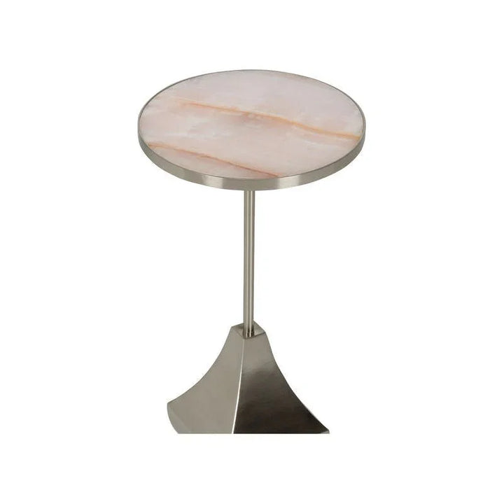 Essex Marble Top Round Drinks Table - LOOMLAN - Chelsea House - Side Tables