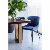 Etta Contemporary Performance Fabric Armless Dining Chair