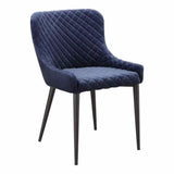 Etta Contemporary Performance Fabric Armless Dining Chair