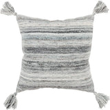 Evan Boho Outdoor Throw Pillow-Outdoor Pillows-LOOMLAN-Gray-LOOMLAN