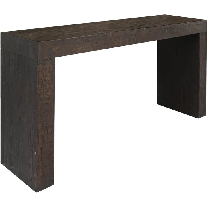 Evander Wood Brown Rectangular Console Table - LOOMLAN - Moe's Home - Console Tables
