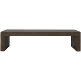 Evander Wood Dining Bench-Dining Benches-Moe's Home-Brown-LOOMLAN