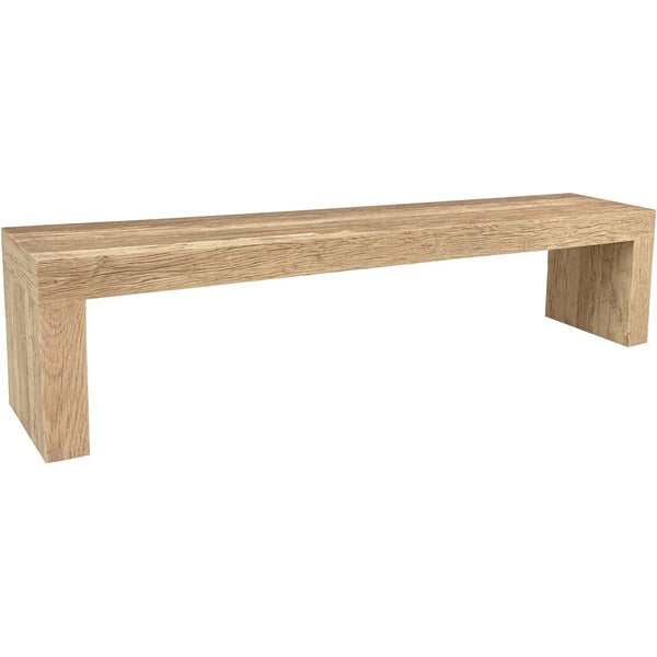 Evander Wood Dining Bench-Dining Benches-Moe's Home-LOOMLAN