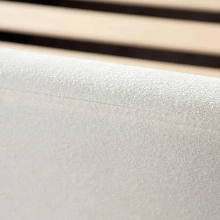 Eve Elite Fabric Ivory Bed Frame - LOOMLAN - Diamond Sofa - Beds
