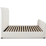 Eve Elite Fabric Ivory Bed Frame-Beds-Diamond Sofa-LOOMLAN