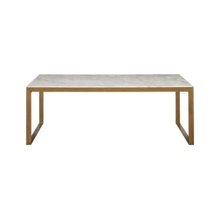 Evert Marble Top Rectangular Coffee Table - LOOMLAN - SUNPAN - Coffee Tables