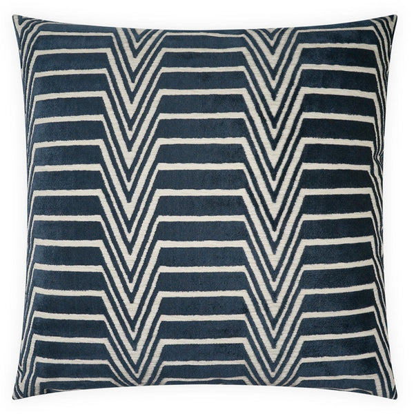 Evora Navy Throw Pillow