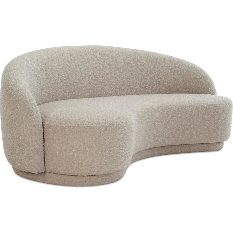 Excelsior Polyester and Pine Beige Sofa Sofas & Loveseats LOOMLAN By Moe's Home