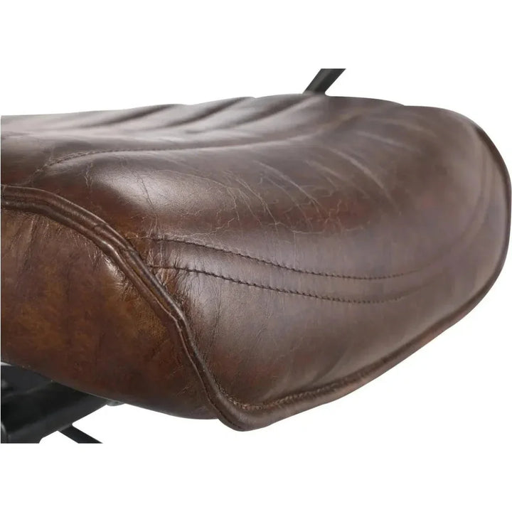 Executive Office Chair Dark Brown Leather-Office Chairs-Moe's Home-LOOMLAN