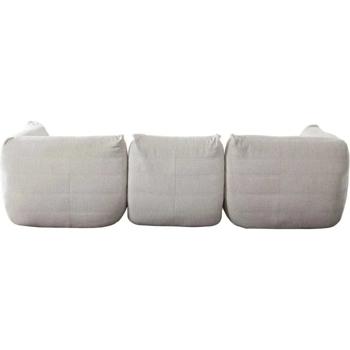 Ezra 3PC Modular Sofa in Cream Fabric-Modular Sofas-Diamond Sofa-LOOMLAN