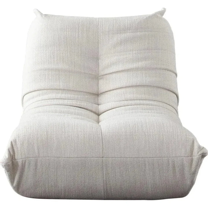 Ezra Armless Chair in Cream Fabric-Lounge Chairs-Diamond Sofa-LOOMLAN