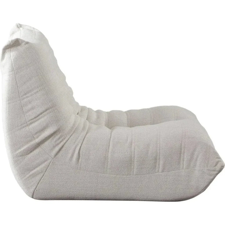 Ezra Armless Chair in Cream Fabric-Lounge Chairs-Diamond Sofa-LOOMLAN