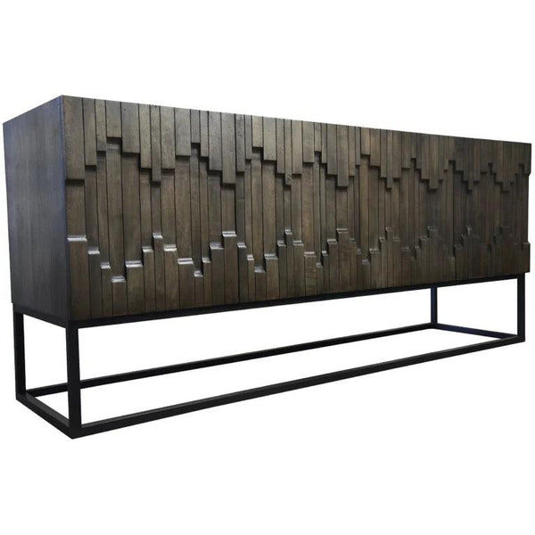 Catherine Steel Based Luxurious Walnut Buffet