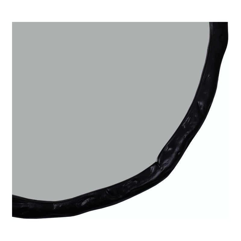 Foundry Aluminum and Mdf Black Wall Mirror