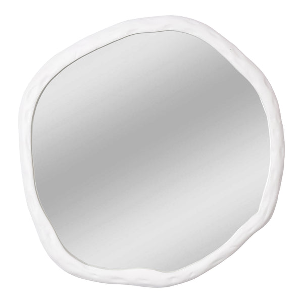 Foundry Aluminum White Wall Mirror