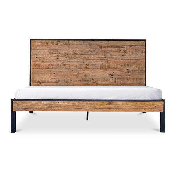 Nova Natural New Pine Wood Queen Bed