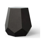 Faceted Fiber-Reinforced Concrete Outdoor Stool