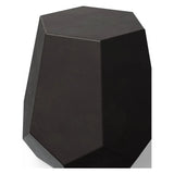 Faceted Fiber-Reinforced Concrete Outdoor Stool