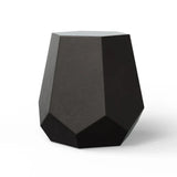 Faceted Fiber-Reinforced Concrete Outdoor Stool