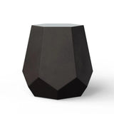 Faceted Fiber-Reinforced Concrete Outdoor Stool